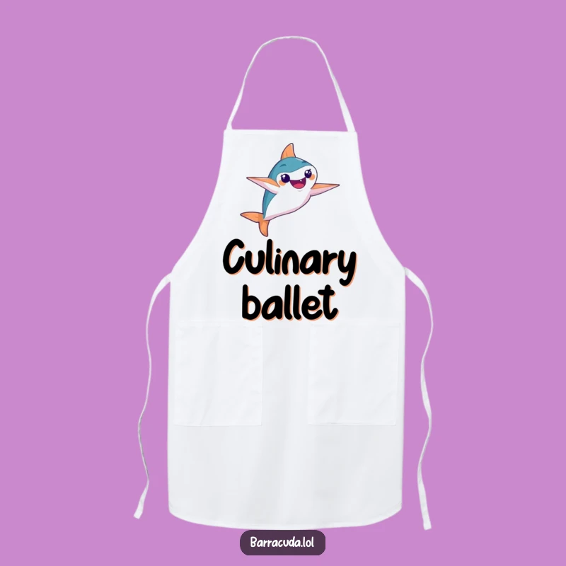 Funny Barracuda Apron: Synchronized Chef with Flair, Perfect Kitchen Humorous Gift