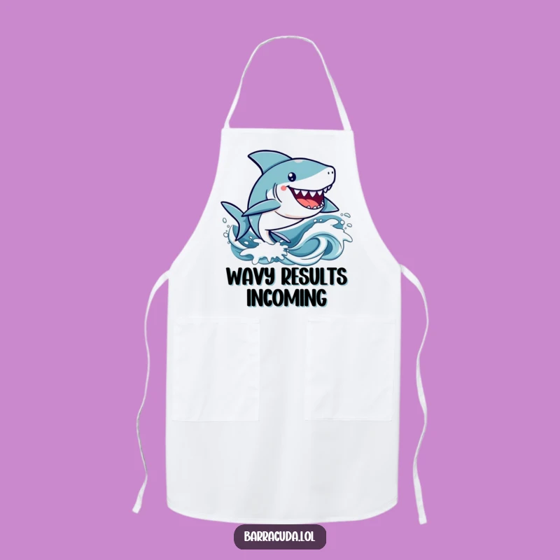 Funny Kawaii Barracuda Apron: Happy Chef's Gear, Perfect Humorous Gift for Cute Kitchen Fun