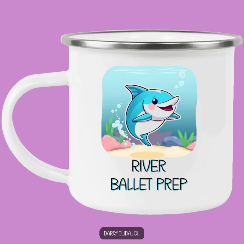 Funny Barracuda Synchronized Swimmer Camping Mug - Outdoor Aquatic Fun Gift