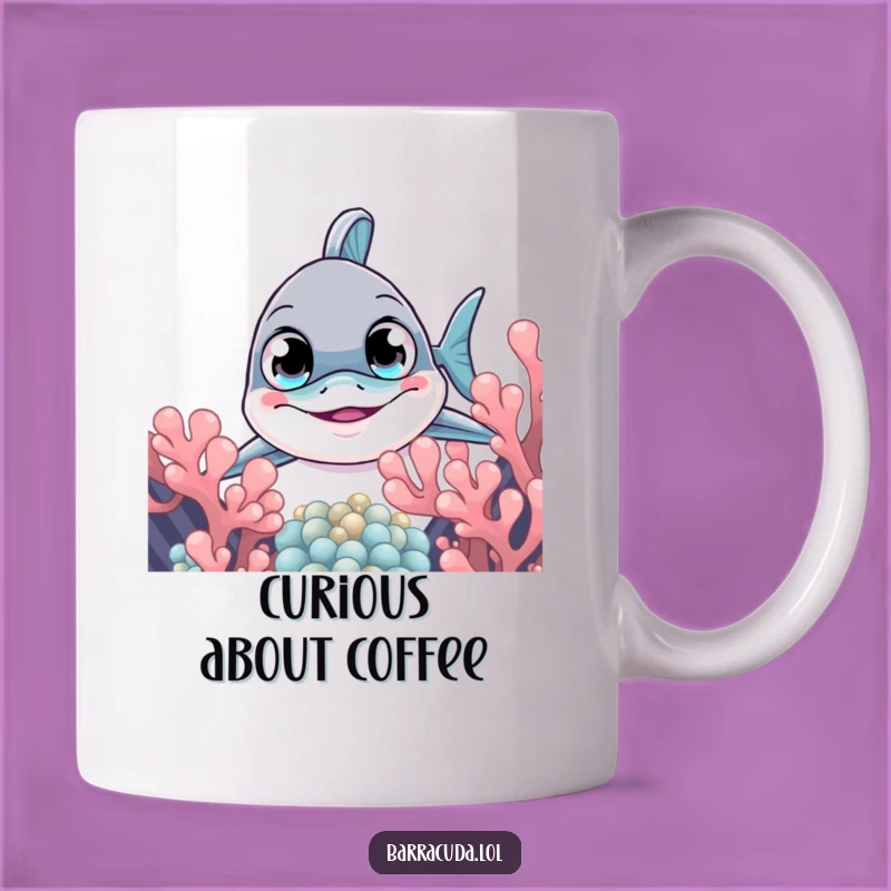 Funny Curious Barracuda Mug - Peek-a-Boo & Hilarious Ocean Surprise Gift!