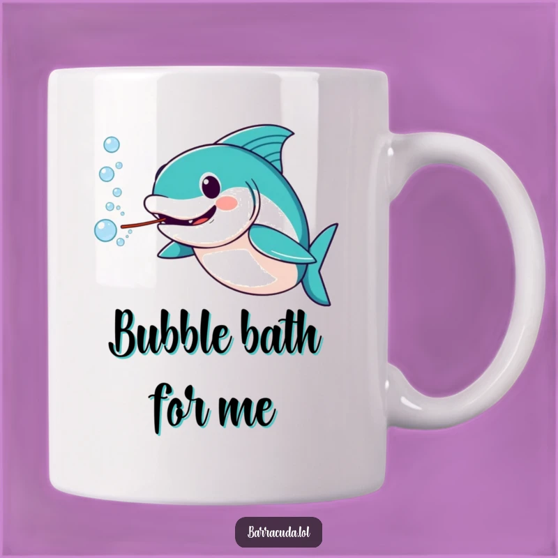 Funny Amused Barracuda Bubble Mug - A Hilarious Gift for Fish Lovers!