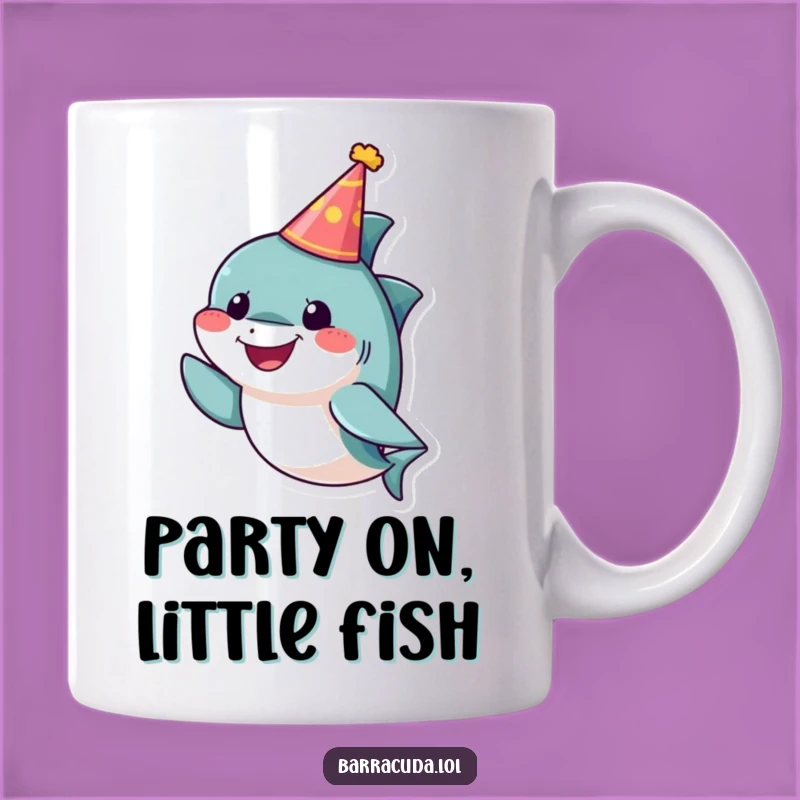 Funny Party Barracuda Mug: Celebrate Life With This Cheerful Fish