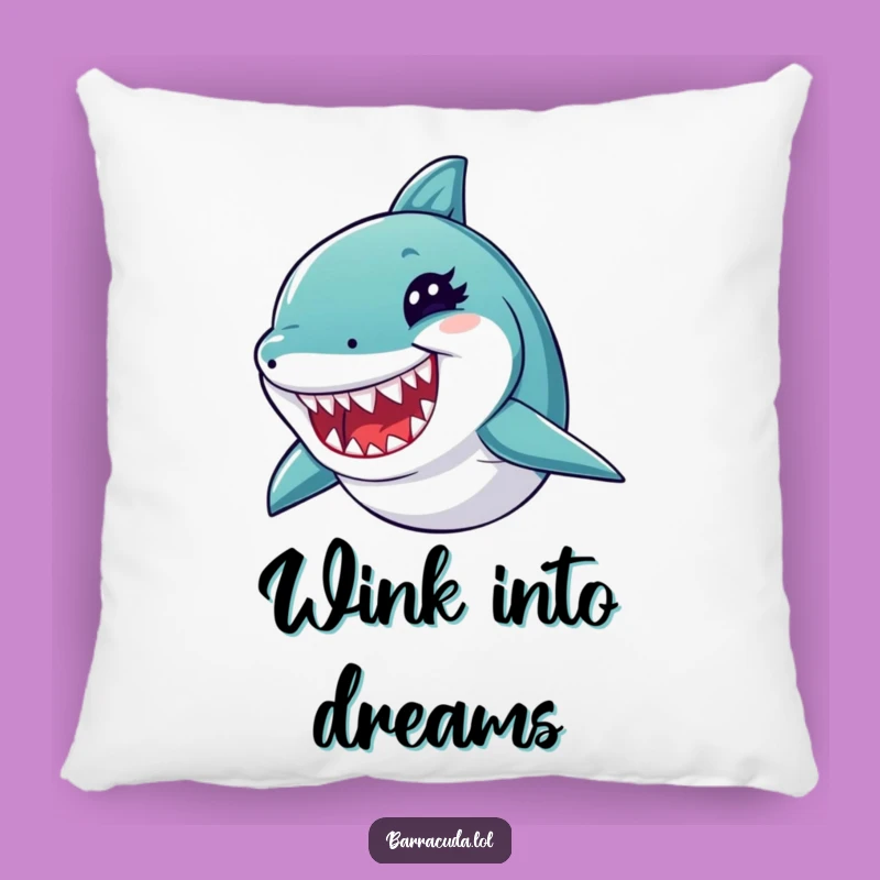 Funny Winking Barracuda Pillow - Comfy & Hilarious Ocean Accent!
