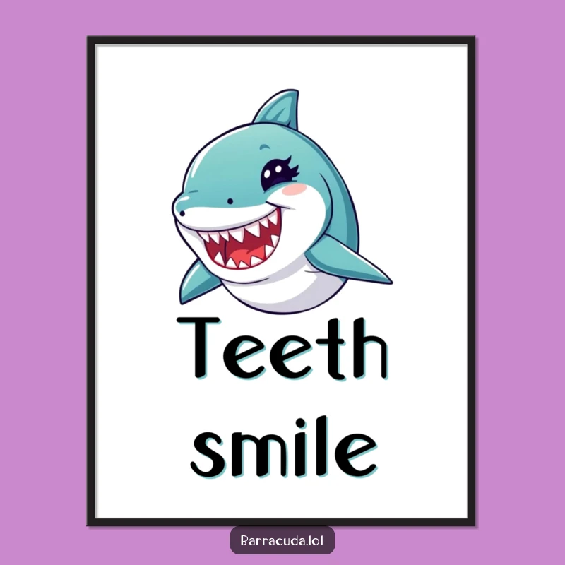 Funny Winking Barracuda Digital Art - Instant Bold Decor & Hilarious Gift!