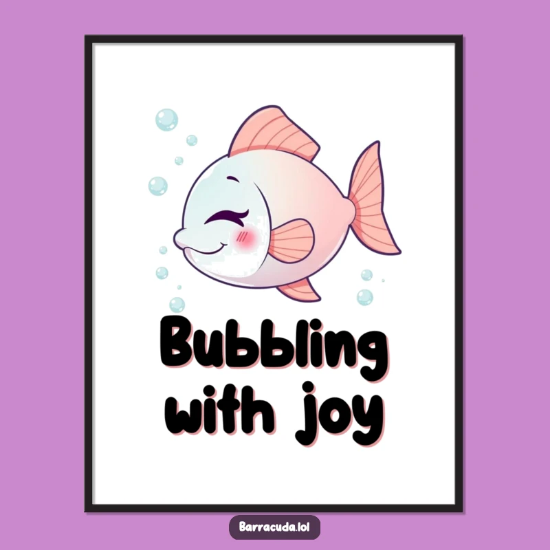 Funny Winking Fish Poster: Add Playful Charm to Your Walls
