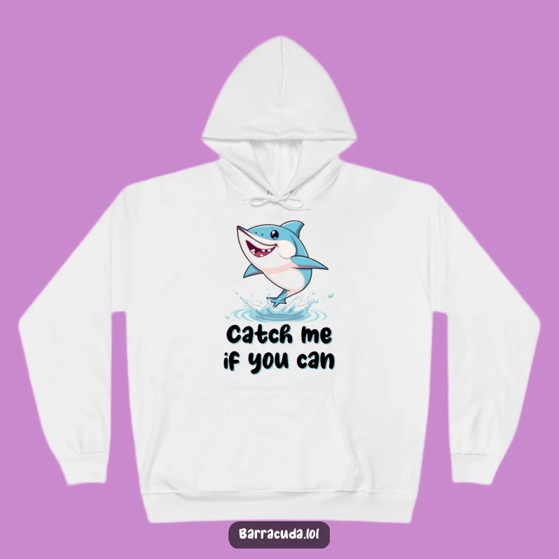 Cozy Funny Barracuda Leap Hoodie: Stay Warm While Making Waves