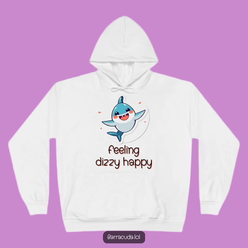 Cozy Funny Kawaii Barracuda Hoodie: Spin into Joyful Comfort!