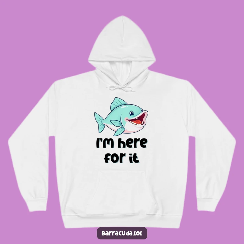 Funny Gleeful Fish Hoodie: Embrace Cozy Comfort with a Toothy Grin
