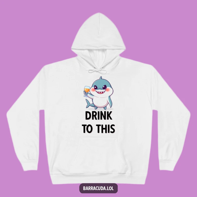 Funny Jovial Barracuda Toast Hoodie - Cozy Celebration & Hilarious Gift!
