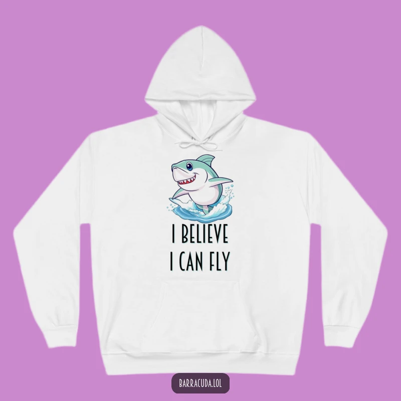 Funny Barracuda Leap Hoodie - Cozy Jumping Fish Apparel Gift