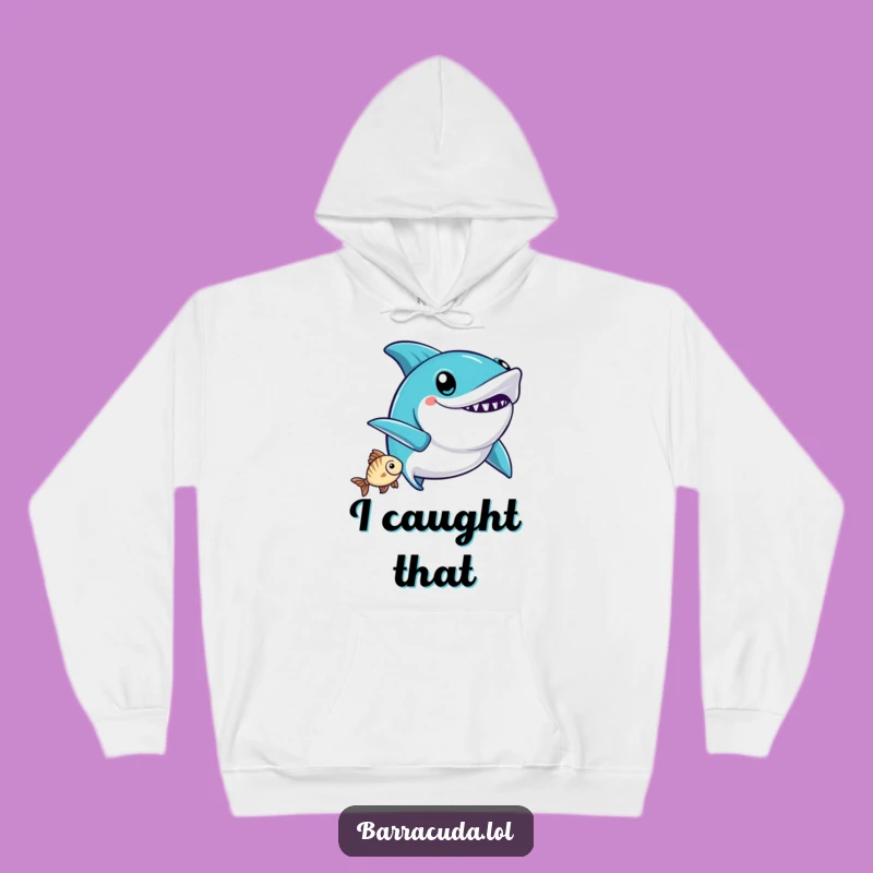 Cozy Funny Kawaii Barracuda Victory Wiggle Hoodie - Warm Celebration Comfort