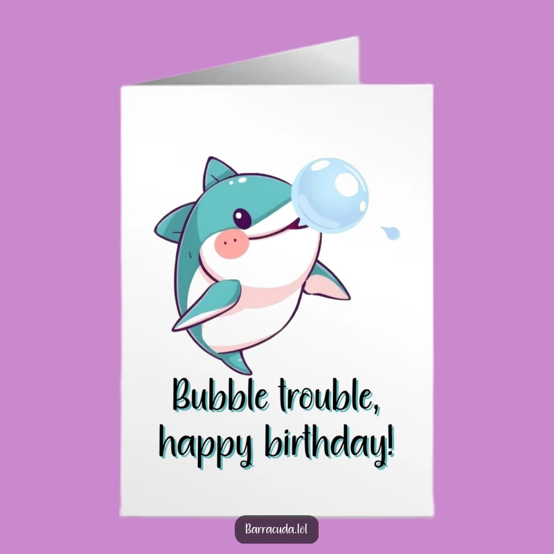 Funny Free Printable Barracuda Birthday Card - Downloadable DIY Gift for Laughs