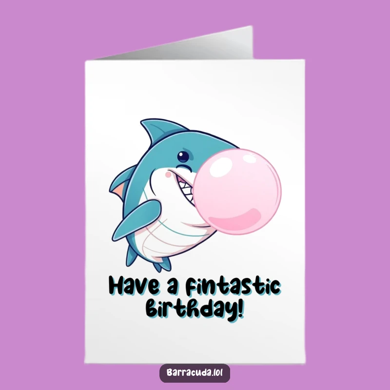 Mischievous Barracuda Birthday Card: Free Printable Downloadable Gift for a Fun Surprise!
