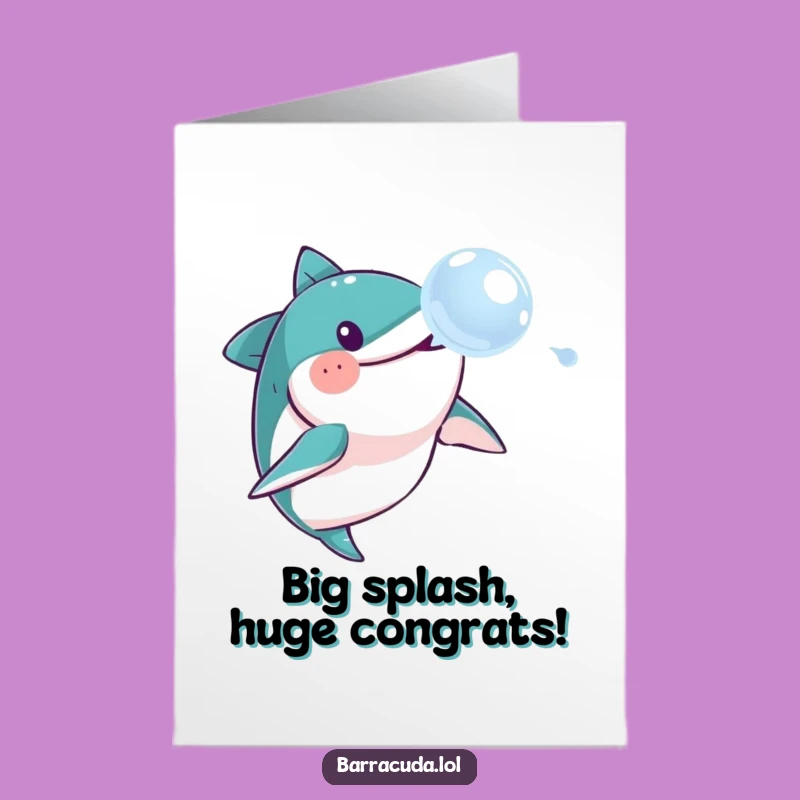 Free Printable Barracuda Congratulations Card - Hilarious Downloadable for Any Occasion