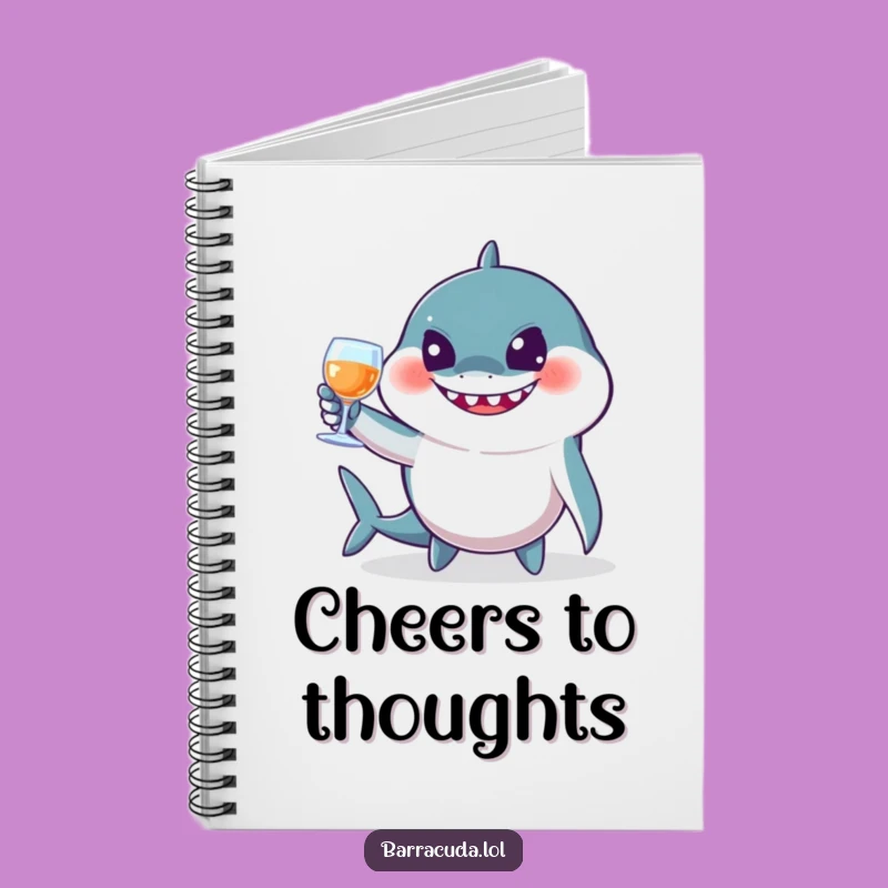 Funny Jovial Barracuda Toast Notebook - Jot Down Celebrations & Hilarious Ideas!
