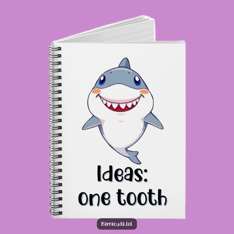 Funny Kawaii Barracuda Notebook: Goofy Tooth Grin Journal for Silly Notes