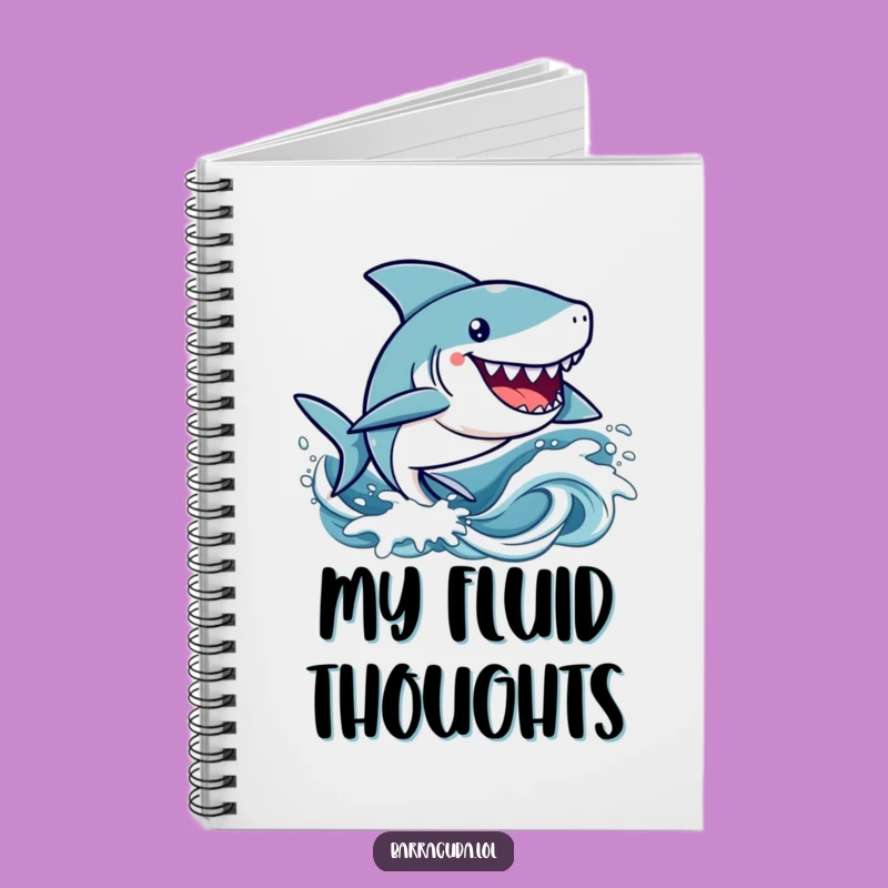 Funny Kawaii Barracuda Notebook: Happy Waves Journal, Perfect Humorous Gift for Cute Notes
