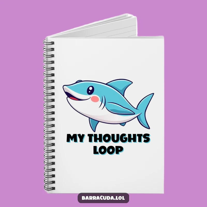 Funny Cute Barracuda Loop Notebook - Jot Down Fun & Hilarious Ideas!