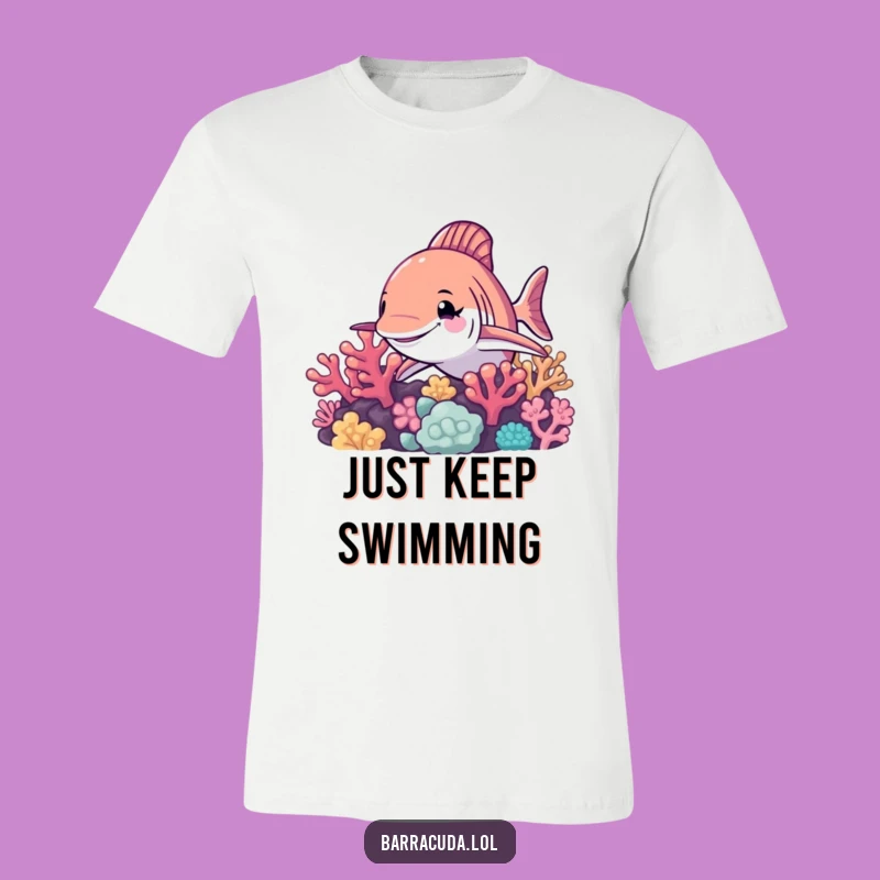 Funny Barracuda Wink T-Shirt: Hilarious Reef Dweller Tee for Ocean Lovers