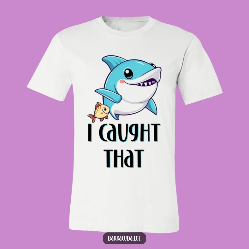 Funny Kawaii Barracuda Victory Wiggle T-Shirt - Catch Your Dreams Humor