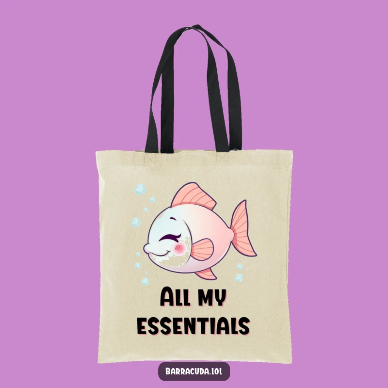 Funny Winking Fish Tote Bag: Carry Your Playful Vibes Everywhere